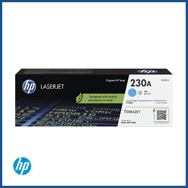 HP 230A Cyan Original LaserJet Toner Cartridge – W2301A